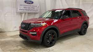Red 2021 Ford Explorer St Review Macphee Ford Youtube