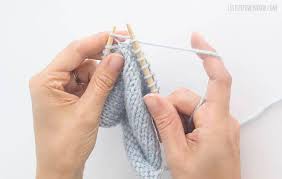 In knitting patterns, you'll often see the instructions for a knit stitch abbreviated as a k. Learn To Knit Knit Front Back Kfb Little Red Window