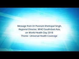 The world health day is a worldwide day sponsored by the world health organization (who), and is observed annually on the 7th of april with the intention to spread health awareness. World Health Day 2018 Message From The Regional Director Who South East Asia Youtube