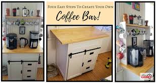 A coffee bar is a great piece to try if you're just getting into furniture making. Diy Four Easy Steps To Create Your Own Coffee Bar
