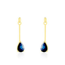Pas encore de compte ? Boucles D Oreilles Pendantes Saphir Histoire D Or