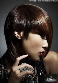 Frisuren Bilder: Feminin hinters Ohr gestylter Bob