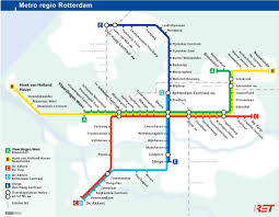 Ret Rotterdam Metro Map Ret Rotterdam Metro Map Rotterdam Metro Metro Map Rotterdam