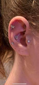 One Ear Is Now Complete Re Piercing Lobes Once Healed Piercing