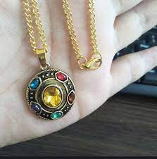 Infinity Gauntlet Power Necklace Avenger In 2021 Marvel Jewelry Gold Chains For Men Jewelry