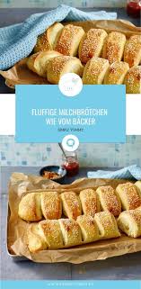 Fluffige Milchbrotchen Wie Vom Backer Rezept Milchbrotchen Rezepte Kochen Und Backen