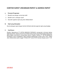 Sementara penempatan bagian lain dari surat resmi, sama sekali tidak ada perbedaan dari kedua jenis surat ini. 14 Contoh Surat Undangan Rapat Dalam Bentuk Full Block Style
