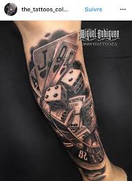These iconic squares are very easy and affordable to get inked, but they pronounce a truly heightened form of machismo. Tattoo Dice Card Casino Tattoo Vegas Tattoo Poker Tattoo
