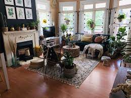 An Eclectic Afro Bohemian Rental Is Filled With Hand Painted Patterned Walls Apartment Therapy Boho Living Room Bohemian Living Rooms Apartment Living Room