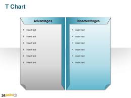 T Chart Diagram Powerpoint