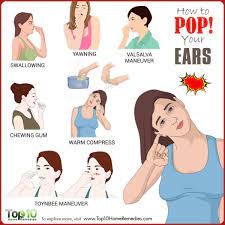 How To Pop Your Ears Clogged Ear Remedy Pop Ears Remedy Blocked Ear Remedies