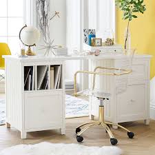With proper storage and organization, your kids' desk area will become the perfect place to focus and be productive. Beadboard Smart Storage Desk Pottery Barn Teen