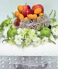 Idea Segar Nan Memikat Cetusan Idea Gandingan Kekwa Putih Dan Epal Hijau Tercipta Sempurna Untukku Persem Fruit Arrangements Wedding Arrangement