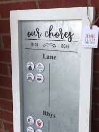 Large Magnetic Chore Chart For Multiple Kids Farmhouse