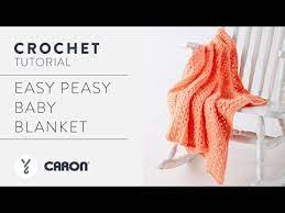 Caron Easy Peasy Baby Blanket Peach Yarnspirations