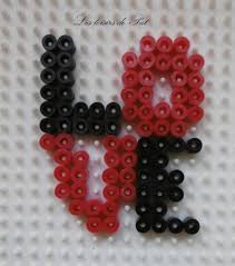 Perle A Repasser Love Perler Bead Art Fuse Beads Perler Beads