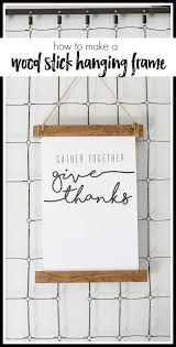 Diy Wood Stick Hanging Frame Hanging Frames Wood Diy Wood Sticks