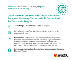 Después de varias semanas de duras restricciones por el coronavirus, como el cierre de la hostelería y otras actividades no esenciales para atajar la tercera ola, las comunidades suavizaron las medidas. Nuevas Restricciones Aragon Del 6 Al 30 De Noviembre Red Aragonesa De Inclusion