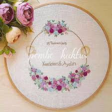 Ilk Goz Agrim Kasnakta Nisan Tepsisi Ile Ilk Bu Modelimde Tanistim Hayirli Geceler Embroidery Nisantepsisi Kasnakpano Nisanhazirliklari Brezilyanakisi