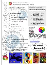 Colour Project Brief 2010 Jpg 720 960 Pixels Art Teacher Resources Art Lesson Plans Art Classroom