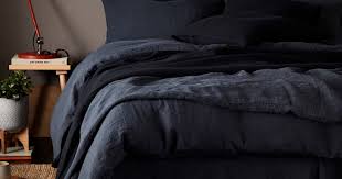 Yellow and grey chevron bedding. Black 100 Linen Bedding Secret Linen Store