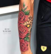 Gul Dovmesi Beto Mamedov Rose Tattoo Color Tattoo Tattoos