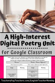 Langston Hughes Poetry Unit Bundle Printable Digital Poem Activities Poetry Unit Poetry Middle School