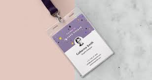 Identity Card Holder Mockup Fribly Identity Card Design Id Card Template Photoshop Mockup Free