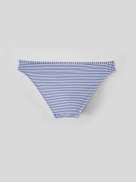 Maillot de bain tanga collection inka stripe seafolly taille basse effet côtelé style marinière echancrure importante composition : Bas Maillot De Bain Femme Raye Bleu Blanc Femme Vetement Et Deco Cyrillus