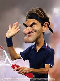 Tessuti per fodere da acquistare online ♥ grande assortimento possibilità di ordinare campioni acquisti semplici & sicuri spedizione rapida tessuti.com Cmon Roger Federer Caricature Divertenti Caricature Di Celebrita Caricature