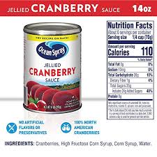 My moms recipe uses one whole orange , 1 bag of cranberries.throw everything in the processer and sometimes organic. Ocean Spray Jellied Cranberry Sauce 397g Amazon De Lebensmittel Getranke