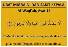 Apabila kepalanya merasakan sakit maka seluruh tubuhnya ikut merasakan sakit. (h.r. Bidara Sidrefresh Doa Sakit Kepala Migrain Facebook