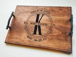 50th Wedding Anniversary Gift Personalized Serving Tray Etsy Personalized Serving Tray Engraved Serving Tray Serving Tray Wood