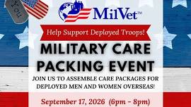 MilVet – September Military Care Packing Event