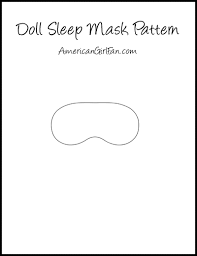 Sew your own diy sleep mask using this free sewing pattern and make it easier to relax! Doll Craft How To Make A Sleep Mask With Free Pattern Americangirlfan