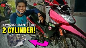 This is my latest toy. Kawasaki Kaze Zx130 2 Silinder Berisik Youtube