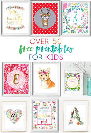 Three black and white typography based printables to use in your home. Kids Wall Art Ideas Free Printables For Your Child S Nursery Bedroom Or Playroom