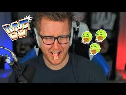 Eating Old Gum From WWE Trading Card Pack