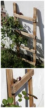 Sprossenleiter Aus Holz Als Rankenhilfe Oder Deko Wood Ladder For Your Garden Made By Kistenjack Via Dawanda Com Gartendekoration Gartenturen Gartenprojekte