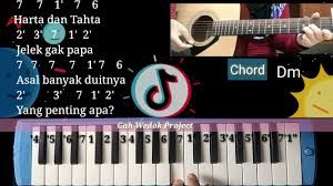 Kumpulan video tik tok dj aisyah jatuh cinta pada jamilah | tik tok generation mp3 duration 4:59 size 11.41 mb / tik tok generation 4. Chord Gitar Harta Dan Tahta Jelek Gak Papa Asal Banyak Duitnya Dan Not Angka Pianika Gratata Youtube