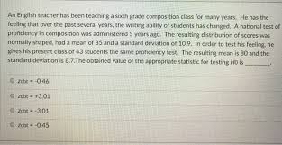 Let's be real for a moment. Solved An English Teacher Has Been Teaching A Sixth Grade Chegg Com