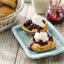 Earl Grey Breakfast Scones With Quick Blueberry Jam Healthy Recipe Ww Uk Recipe Scones And Jam Breakfast Scones Blueberry Jam