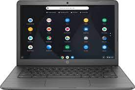 Hp chromebook 14 laptop, intel celeron n4000 processor, 4 gb ram, 32 gb emmc, 14 hd display, chrome, lightweight computer with webcam and dual mics. Hp 14 Touch Screen Chromebook Intel Celeron 4gb Memory 32gb Emmc Flash Memory Grey 14 Ca061dx Best Buy