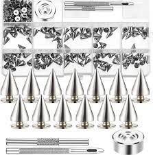 Qss wk qtm/ul th dated Punk Spikes Bullet Cone Spikes Rivets And Metal Studs Screw Back Studs With 3 Pieces Leather Hole Punch Cutter Tools Diy Crafts Garment Rivets Aliexpress