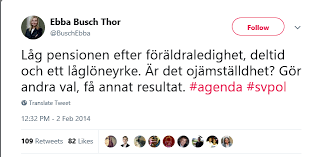Ebba busch är ledare för partiet kristdemokraterna. Facebook