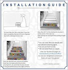 Marrakesh Stair Riser Decal 10 Strips With 124cm Length Stair Riser Vinyl Peel Stick Vinyl Flooring For Stairs