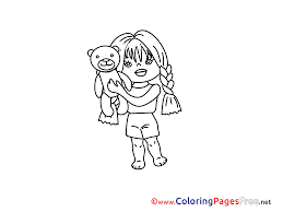 All we ask is that you recommend our content to friends and family and share your masterpieces on your website, social media profile, or blog! Teddy Bear For Children Free Coloring Pages
