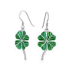 Celtic four leaf clover pendant,celtic druid triskelion clover amulet,shamrock. Bling Jewelry Green Enamel Shamrock Lucky Four Leaf Clover Irish Celtic Dangling Earrings For Women 925 Sterling Silver Walmart Com Walmart Com