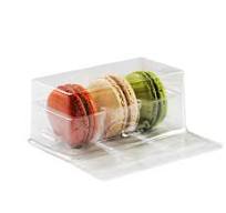 Pastry Chef's Boutique DCM3CL Clear Plastic Macarons Storage and Gi...