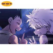 Desktop, android, iphone, ipad 1920x1080, 480x800, 720x1280 photo of killua and gon for fans of hunter x hunter 37811974. Diy Diamant Malerei Voll Platz Killua Gon Hunter X Hunter 5d Stickerei Anime Poster Bilder Wand Home Decor Beste Freund Geschenk Diamond Painting Cross Stitch Aliexpress